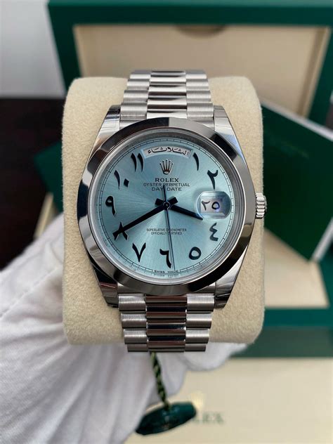 rolex with arabic dial|Rolex watch with arabic numbers.